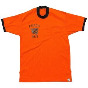 VTG Powers Athletic Coach Coach’s Pocket TShirt sz 42 M USA